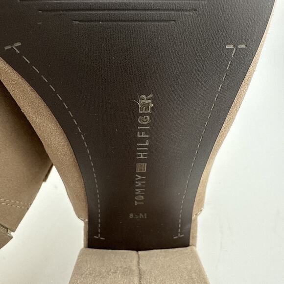 Tommy Hilfiger Women's Sayna Beige Slide Open Toe Dress Mules Sandals Sz 8.5 NWB - Picture 10 of 13